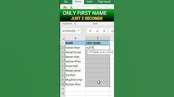 Find & Left Function in excel