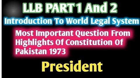 Easy Notes Of President LLB PART 1 And LLB PART 2  Introduction To World Legal System
