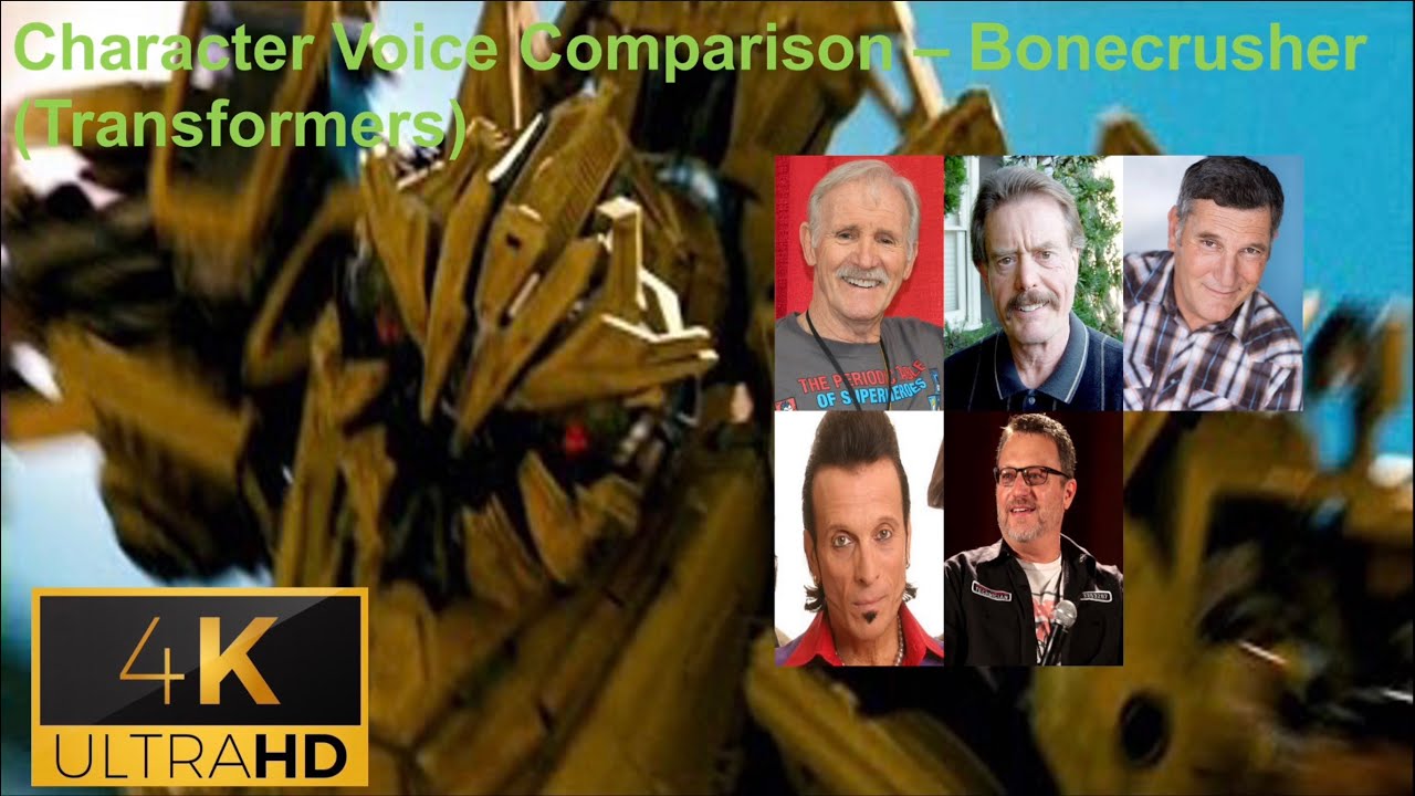 CHARACTER VOICE COMPARISON - BONECRUSHER (TRANSFORMERS)