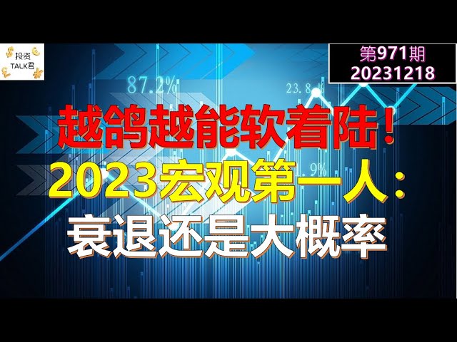 ✨【投资TALK君971期】精准预测美联储放鸽，2023宏观第一人：衰退还是大概率！✨20231218#NFP#通胀#美股#美联储#经济#CPI#美国房价