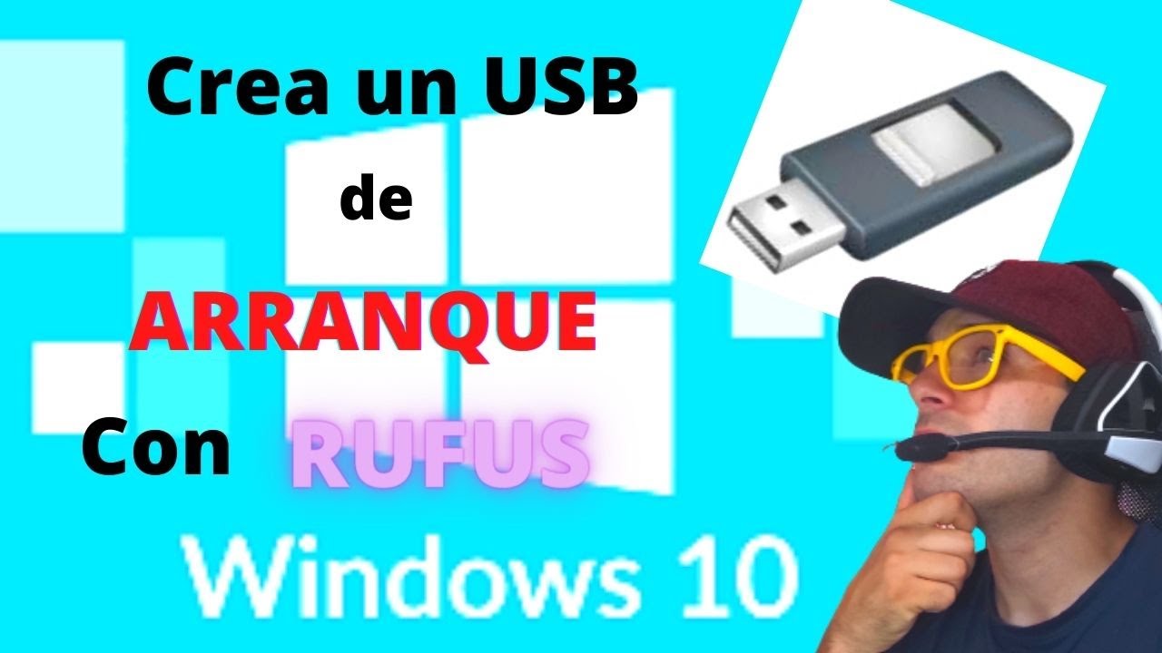 Como CREAR USB de ARRANQUE de WINDOWS 10 con RUFUS COMO Montar ISO