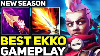 RANK 1 BEST EKKO IN NEW SEASON AMAZING GAMEPLAY! | League of Legends