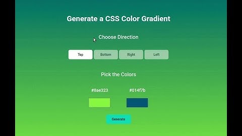 CODING PRACTICE 45 | GRADIENT GENERATOR | RECAT JS | CCBP 4.O | CCBP