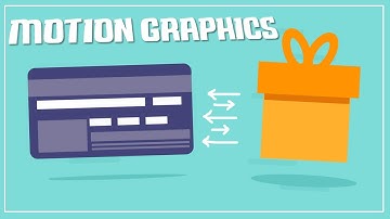 Motion Graphic Bankd Card Morhp naar Gift Animatie Tutorial in After Effects