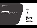 KickScooter F3 Series   Brake Lever Tightening