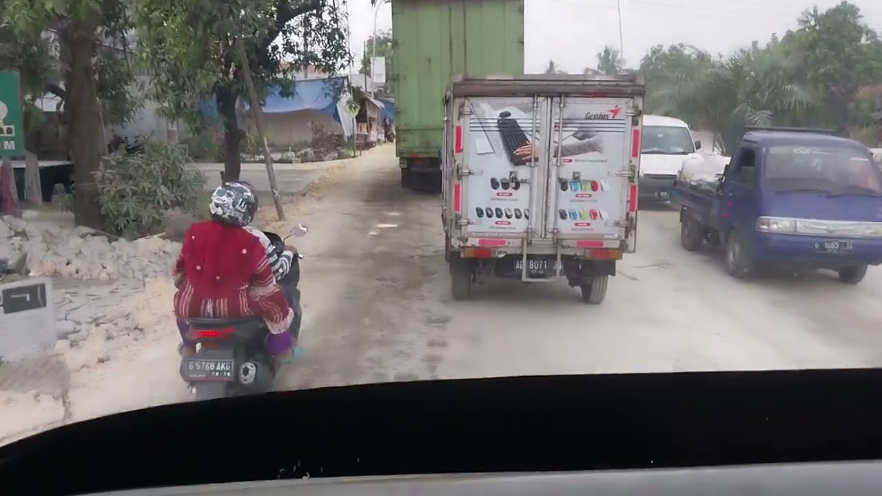 kondisi jalan raya songgom larangan brebes terkini