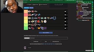 THE BEST NFL TEAMS TIER LIST!!