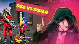 Duo Vs Squad Op Game Play - Free Fire Highlights || RBG LIVE AND MANISH BHAI #freefire #rbglive 