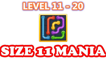 Line Puzzle: Pipe Art - Size 11 Mania Pack Level 11 - 20 - Walkthrough