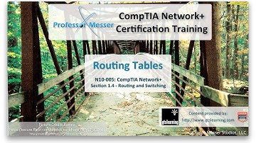 Routing Tables - CompTIA Network+ N10-005: 1.4
