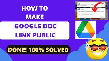 How to Make a Google Doc Public | How to Make Google Doc Link Public