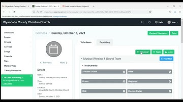 Elvanto Video 7: Services & Volunteers