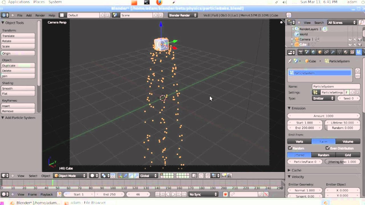 Render Bake Particles YouTube