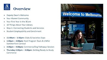 BCom Orientation - David Durham BCom Welcome Session