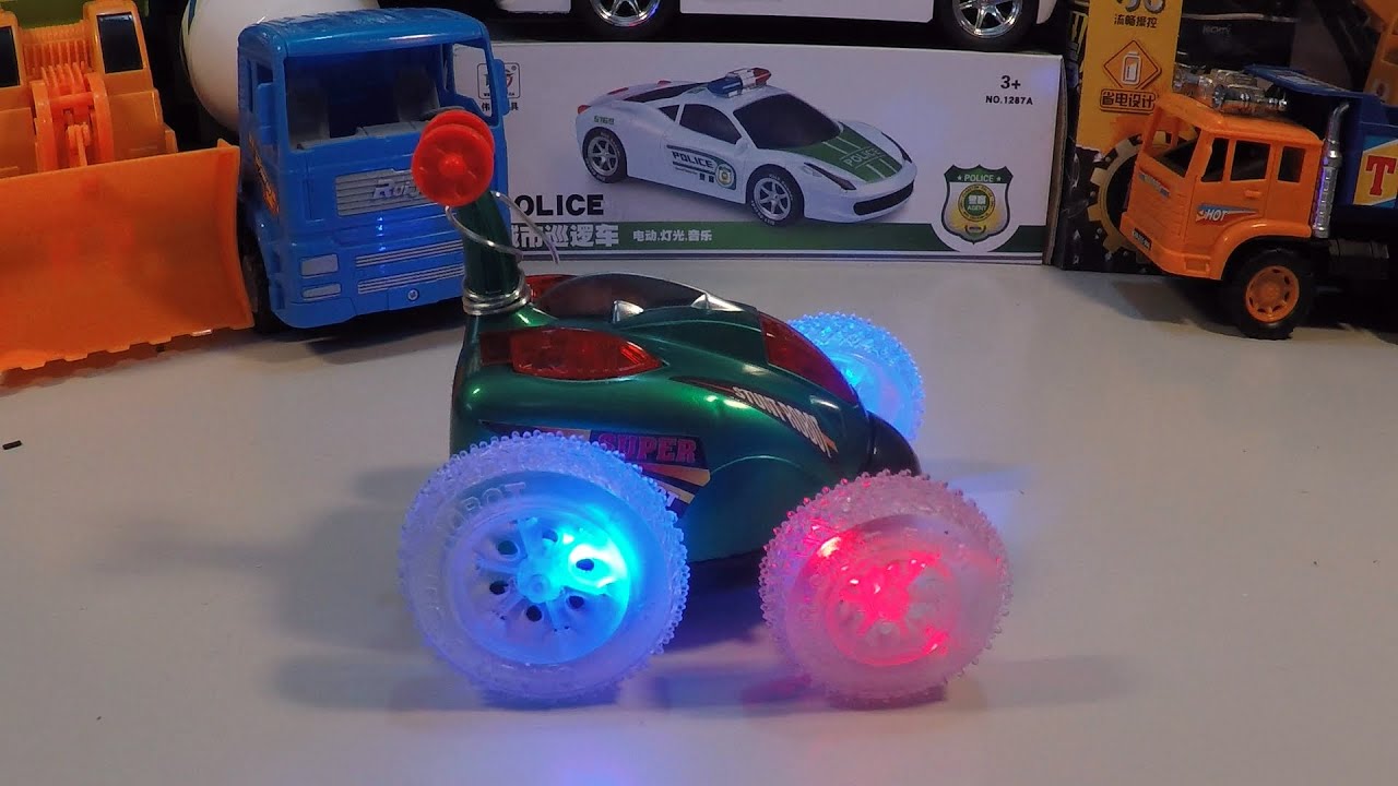 Xe ô tô đồ chơi điều khiển từ xa phát sáng xoay 360 chị Phượng ớt - RC Car  toys turning with light - YouTube