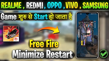 How To Fix Free Fire Background Restart Problem | Minimize Restart Problem in free fire max