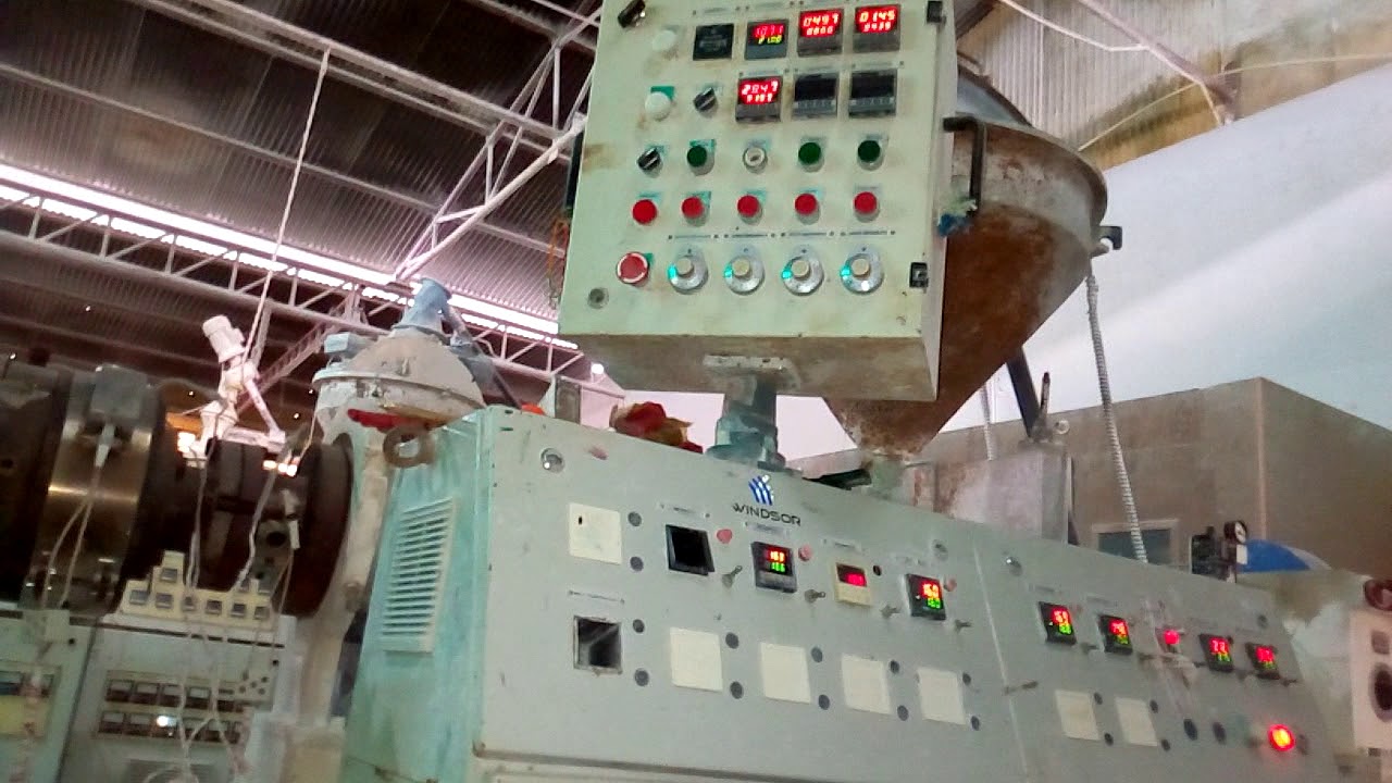 How To start PVC pipe Extruder 110 Windsor Machine Cpvc Making YouTube