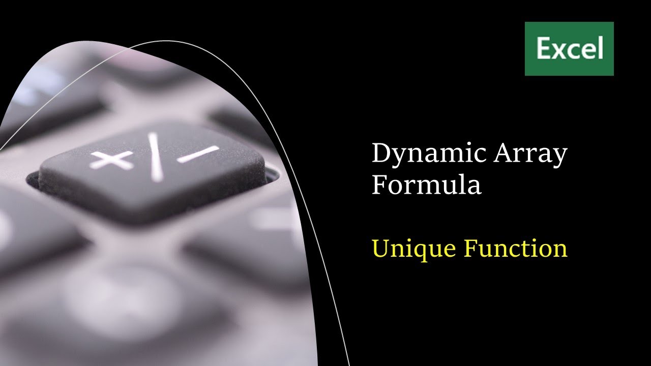 如何使用Dynamic Array Formula - Unique Function? 🤷‍♀️How to use Dynamic ...