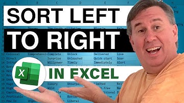 Excel - Master Excel Sorting: How to Sort Data from Left to Right - Episode 962