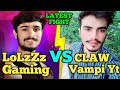 Lolzzz gaming vs Claw vampi yt full intense fight in the last zone | M24 vs M24 | Pubg emulator