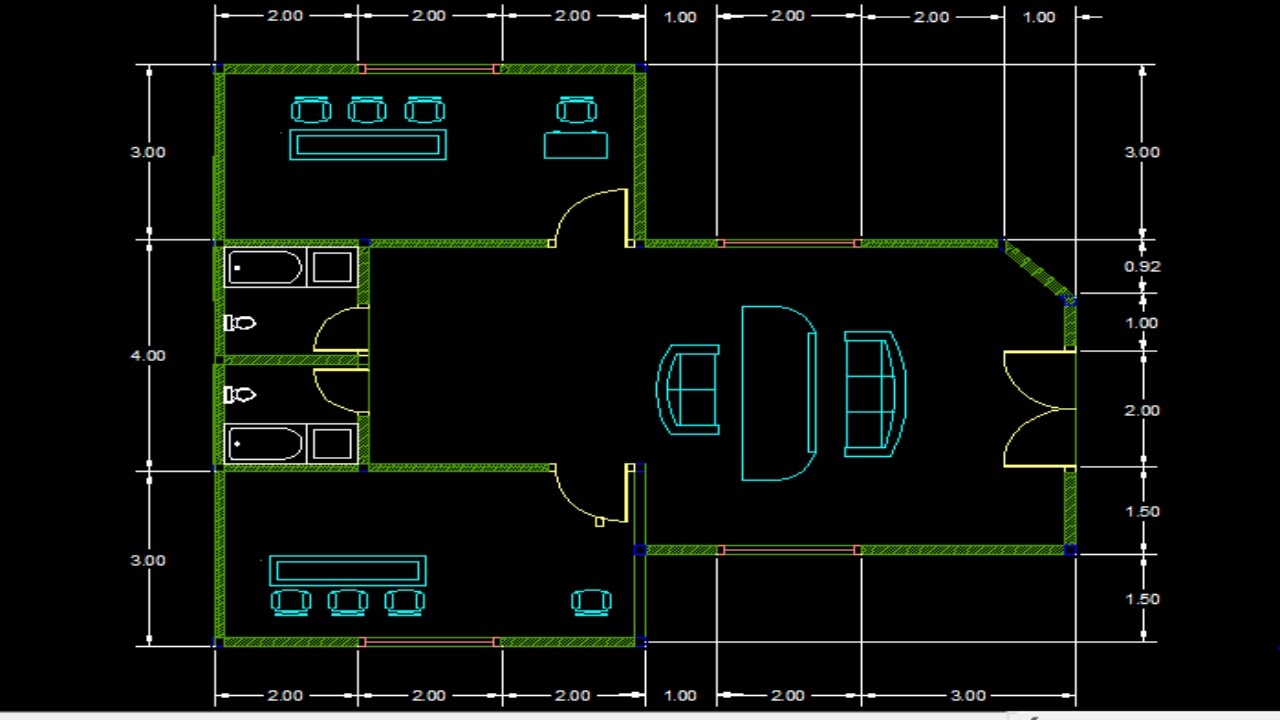 Cara Membuat Denah Dengan Autocad Bagi Pemula YouTube