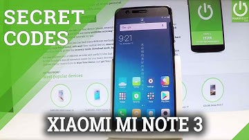 Codes in XIAOMI Mi Note 3 Test Mode / Hardware Test / Secret Menu