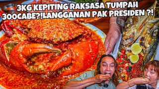 LANGGANAN PAK PRESIDEN?! 3KG KEPITING TUMPAH 300 CABE NERAKA TERMURAH SEDUNIA! ASLI BALIKPAPAN