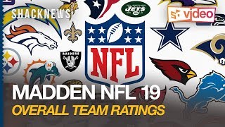 Madden NFL 19 Gameplay -  Overall Team Ratings