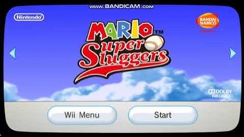 Mario Super Sluggers Disc Channel Intro