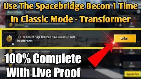 Use Spacebridge Beacon 1 Time In Classic Mode - Transformer