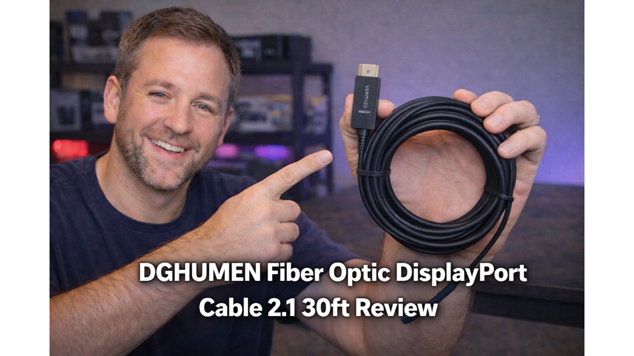 🖥️ DGHUMEN Fiber Optic DisplayPort Cable 2.1 30ft Review – Worth It Before You Buy? 🖥️