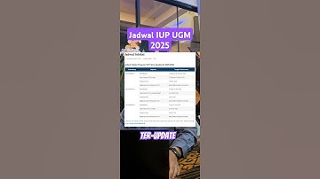 Jadwal IUP UGM 2025 #ugm #IUP #iupugm #iup2025