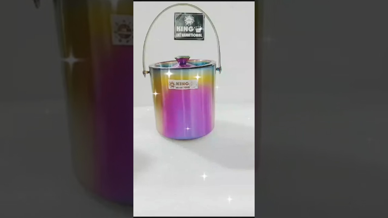 King international Stainless Steel Rainbow Ice Bucket