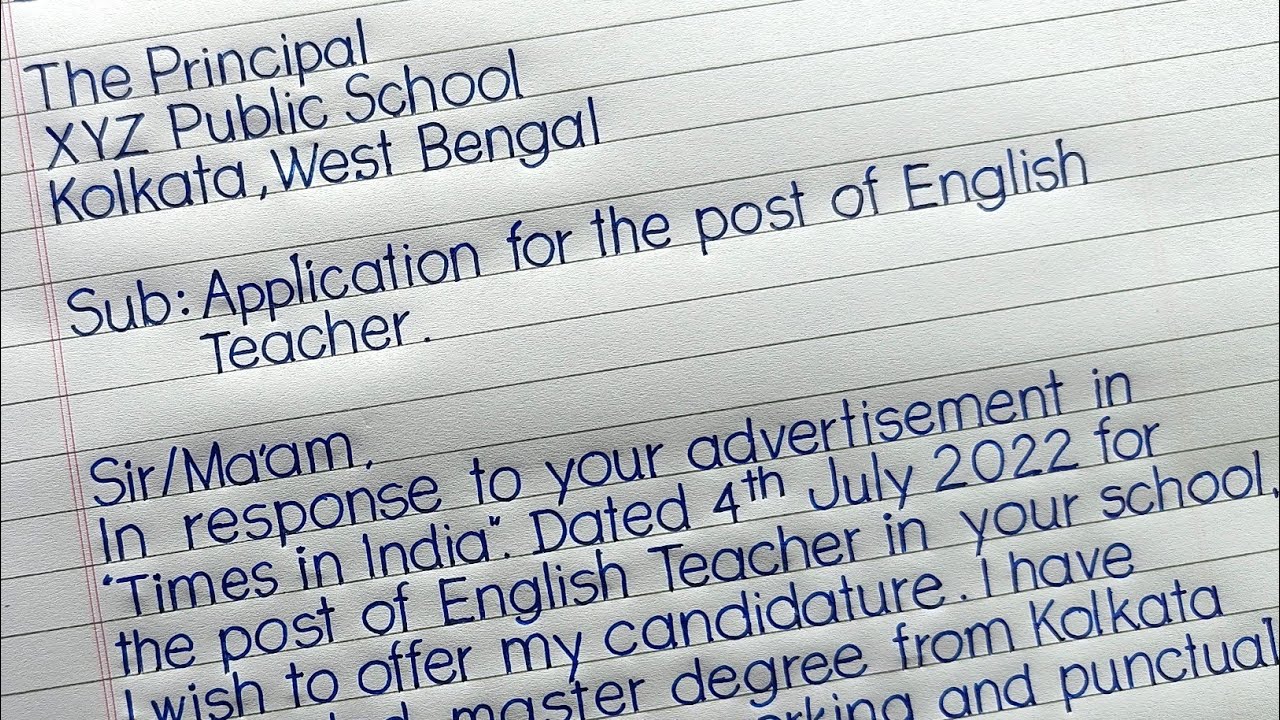 job application letter class 12 learn cbse