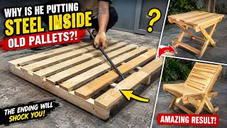 Crazy Pallet Idea or Pure Genius? // Nobody Expected This From Old Pallets