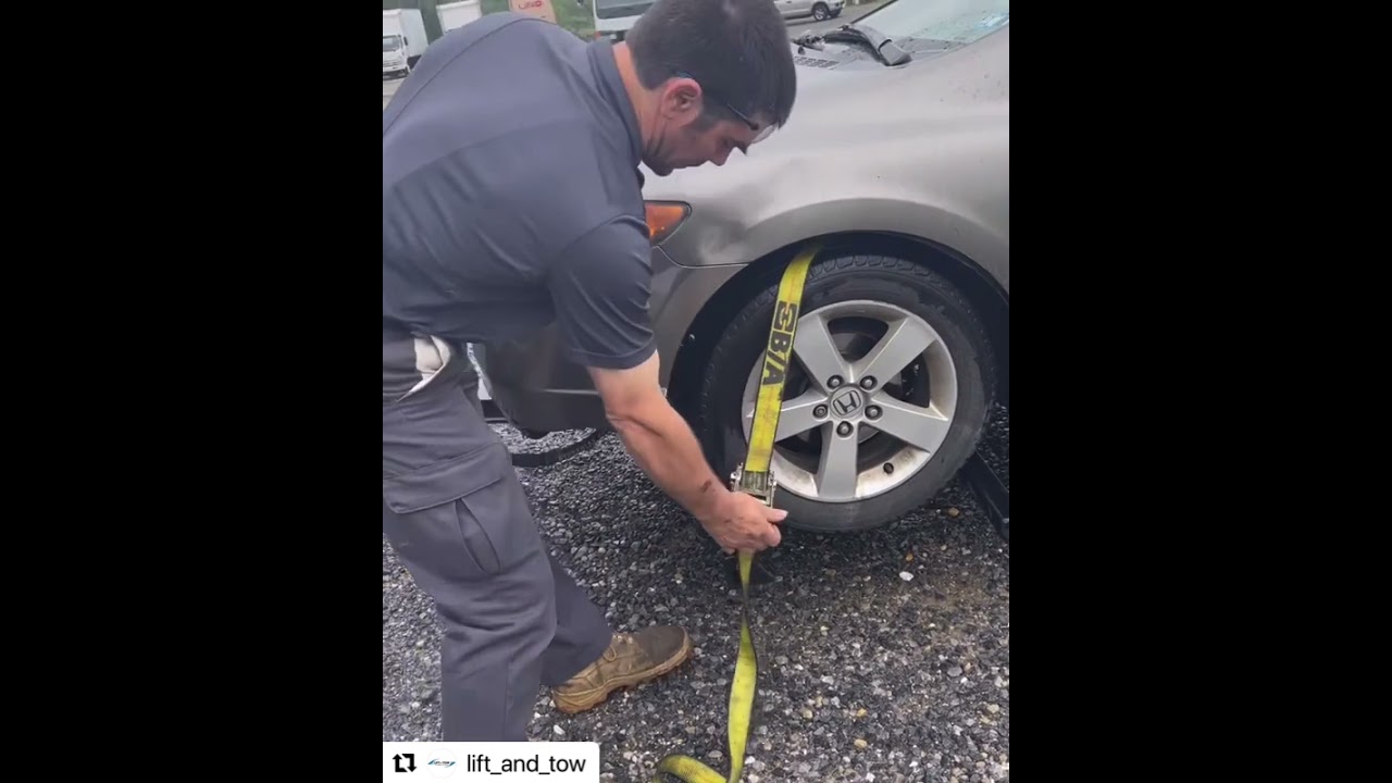 How to Strap Lift and tow boom