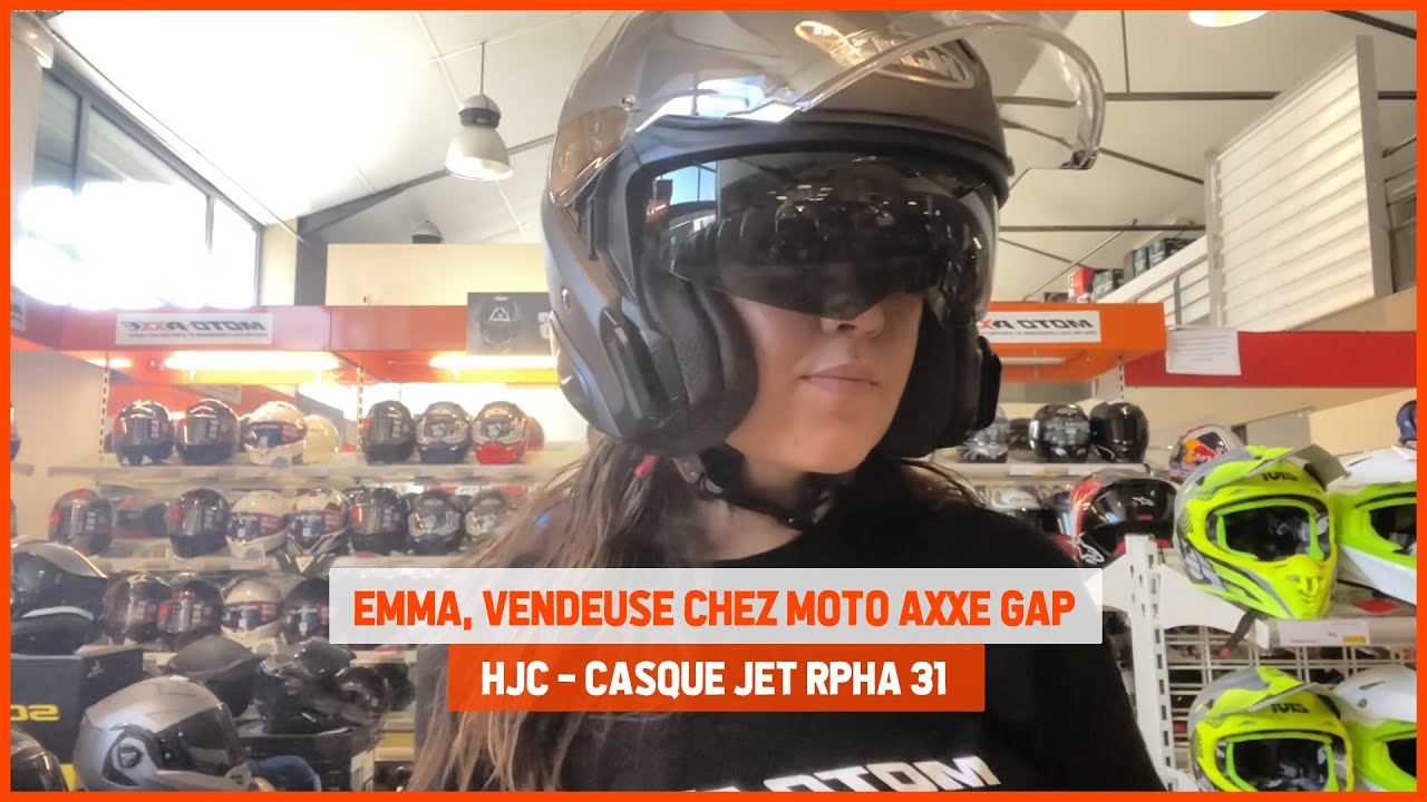 Casque Moto Jet HJC RPHA 31 KOUV - Homologué ECE 22.06, Carbone-Aramide, Écran Pinlock, Pare-Soleil Réglable