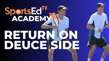 Martin Damm Tactics - Return on the deuce side in Doubles