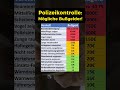 Polizeikontrolle: So teuer wird...