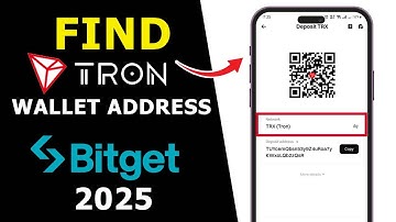 Find and Copy Tron (TRX) Wallet Address on Bitget 2025 | Get TRX Deposit Address