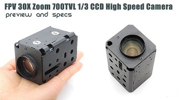 FPV 30X Zoom 700TVL 1/3 CCD High Speed Camera