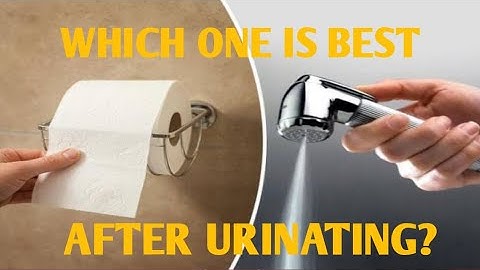 WATER OR TISSUE AFTER URINATING