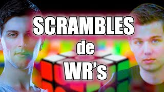 Solving The Rubik's cube with Famous Scrambles