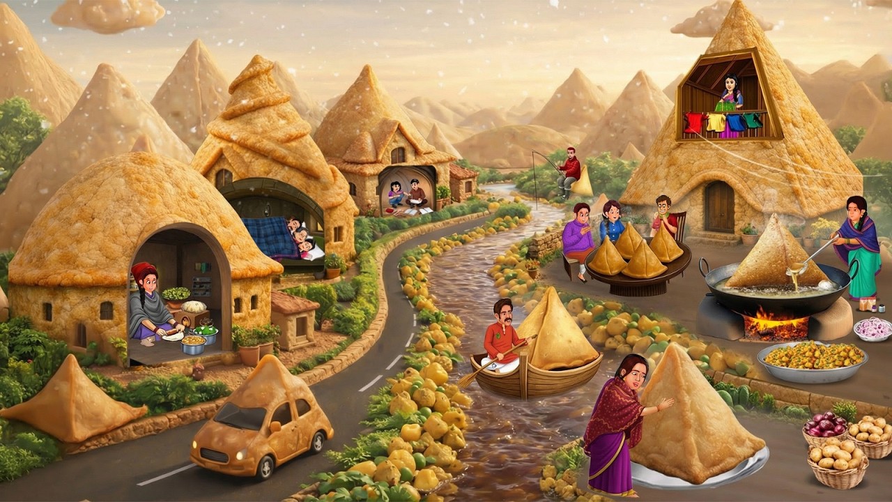 ಮ್ಯಾಜಿಕಲ್ ಸಮೋಸಾ ಗ್ರಾಮ | Kannada Stories | Stories in Kannada | Kannada Kathe | New