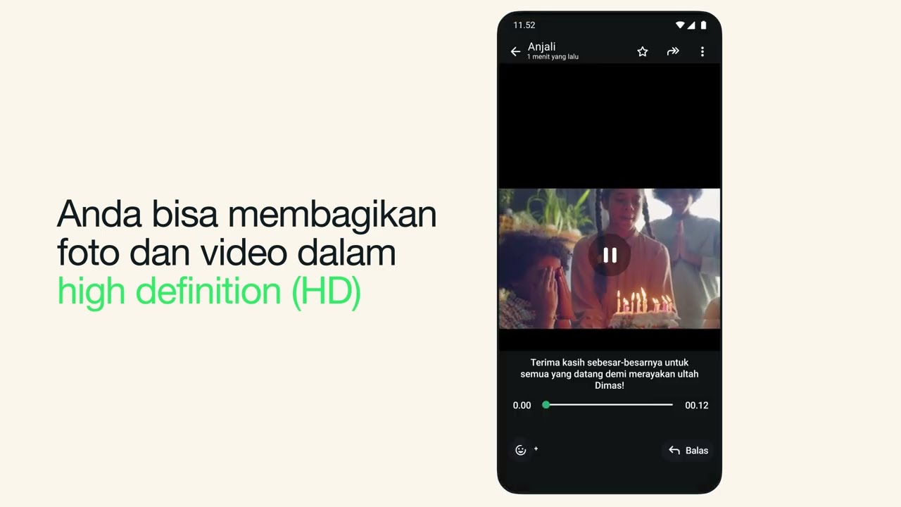 Cara mengirim foto dan video HD | WhatsApp