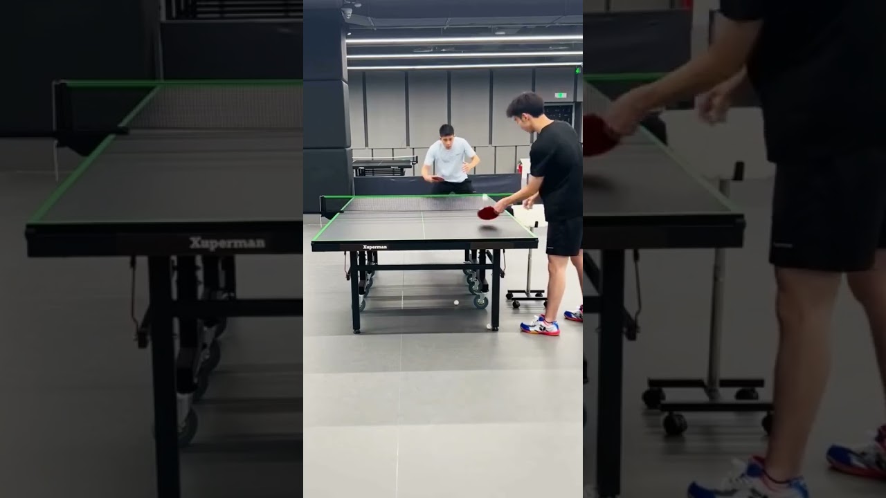 Learn Backhand topspin on Backspin chop 