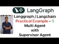 Practical Example with Langgraph/Langchain(3) MultiAgent with Supervisor Agent #langchain #langgraph