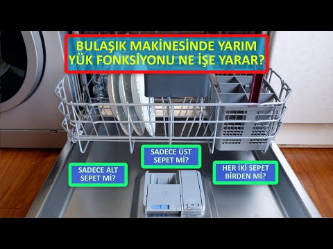 Video: Bulaşık Makinesi Yarım Yük: Bu Mod Nedir? 45 Cm Genişliğindeki Ankastre Makineler Için Bu özellik Neden Gereklidir? O Nasıl çalışır?