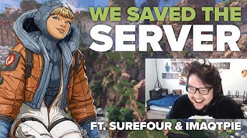 DYRUS | SAVING THE APEX SERVERS! ft. Surefour and Imaqtpie | Apex Gameplay
