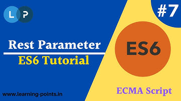 Rest Parameter in ECMA script | Set default parameter in ES | ES6 full tutorial | Learning Points